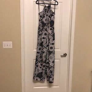 Back and white floral jumper